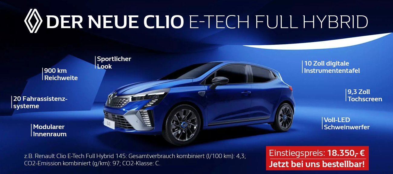 Slider neuer Renault Clio