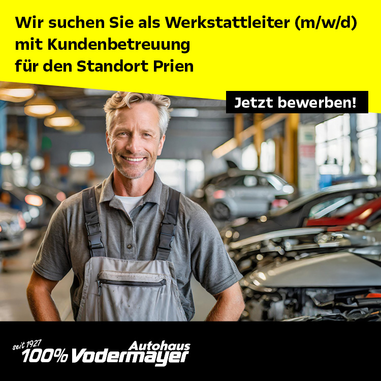 Stellenanzeige Werkstattleiter Standort Prien Stellenanzeige Werkstattleiter Standort Prien